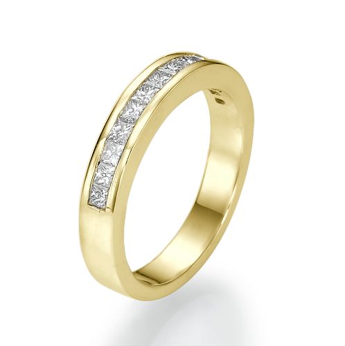 טבעת יהלומים זהב צהוב "פאולה" 0.69 קראט