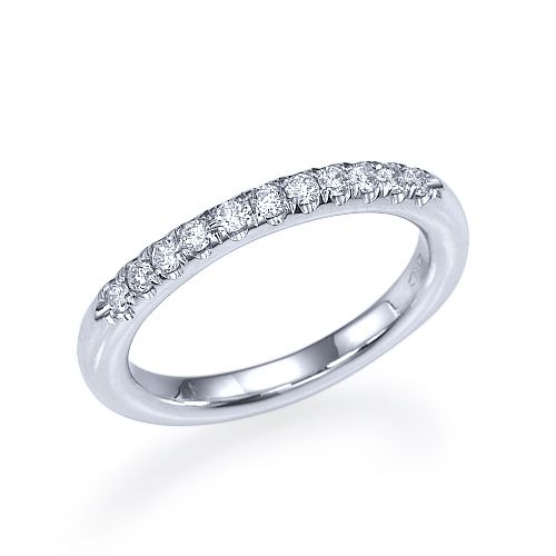 טבעת אירוסין/נישואין זהב לבן "ניקיטה" 0.25 קראט 