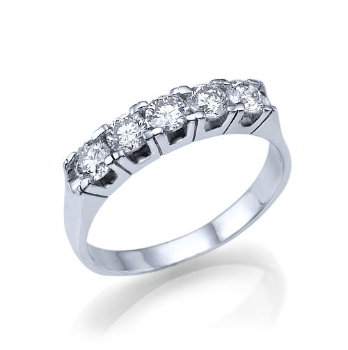 טבעת יהלום  1 קראט עשוייה זהב לבן
