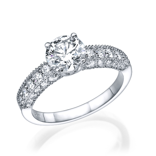 טבעת יהלומים "אווה" בעיצוב וינטאג