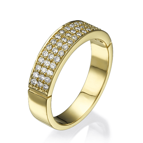 טבעת יהלומים "ריימונד" 0.50 קראט זהב צהוב